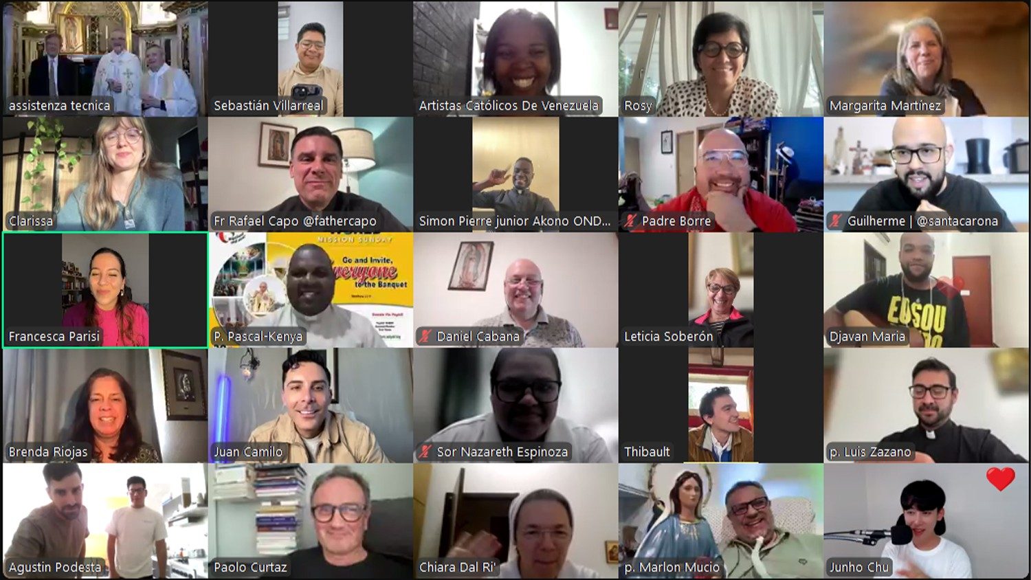 Missionários digitais de todo o mundo rezam juntos pelo Sínodo